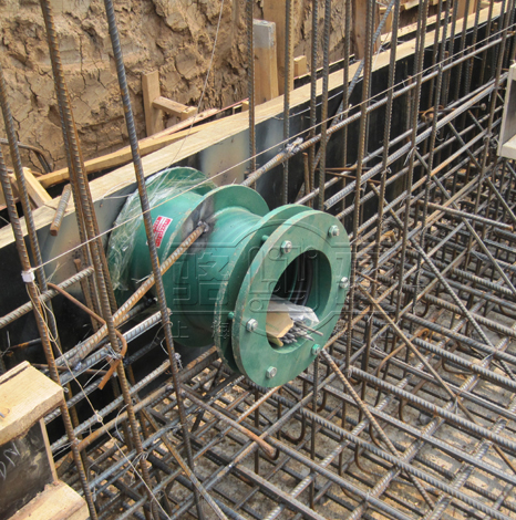 柔性剛性防水套管現場施工圖